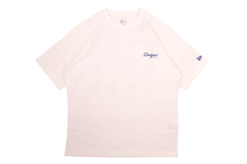 NEW ERA LOS ANGELES DODGERS COOPERSTOWN WASHED COTTON TEE (OFF WHITE) 14856632