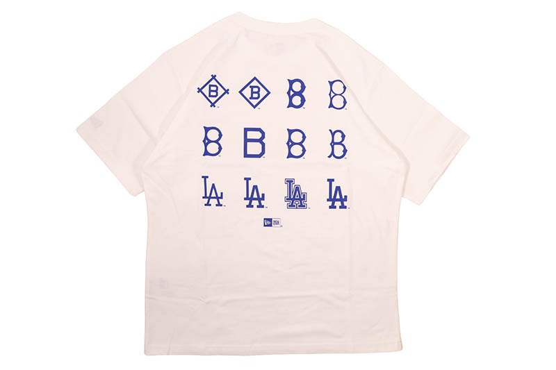 NEW ERA LOS ANGELES DODGERS COOPERSTOWN WASHED COTTON TEE (OFF WHITE) 14856632