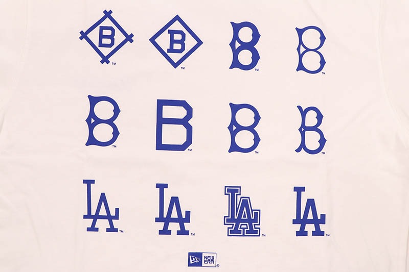 NEW ERA LOS ANGELES DODGERS COOPERSTOWN WASHED COTTON TEE (OFF WHITE) 14856632