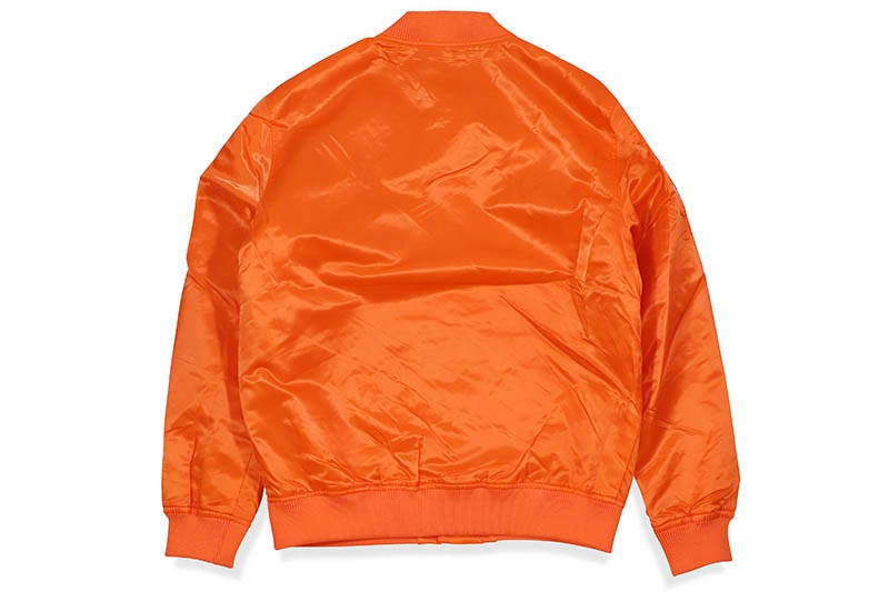 PRO STANDARD NEW YORK KNICKS WORDMARK SATIN JACKET (BNK652923:ORANGE)