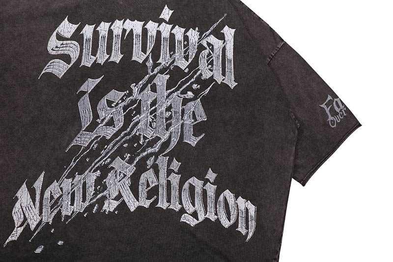 ROKU STUDIO VICIOUS SAINTS BOXY TEE (RK1482097:WASHED BLACK)