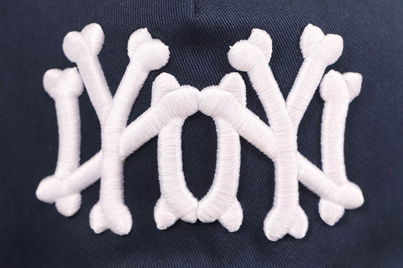 oMA STUDIOS NY NY BONES HAT (NAVY) | Brand,M-R,oMA STUDIOS