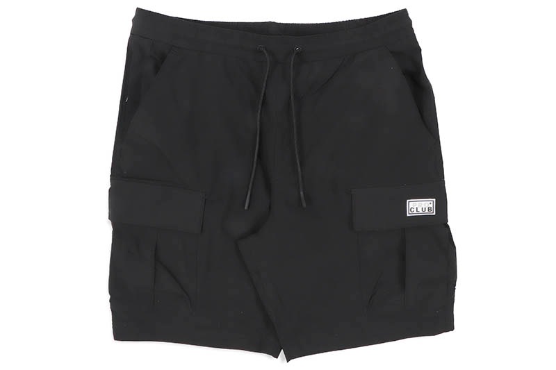 PRO CLUB COMFORT STRETCH NYLON CARGO SHORT - 9 1/2 INCH INSEAM (BLACK) 13PC0506