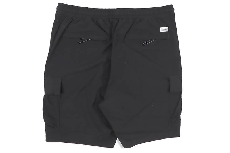 PRO CLUB COMFORT STRETCH NYLON CARGO SHORT - 9 1/2 INCH INSEAM (BLACK) 13PC0506
