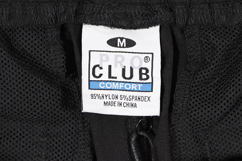 PRO CLUB COMFORT STRETCH NYLON CARGO SHORT - 9 1/2 INCH INSEAM (BLACK) 13PC0506