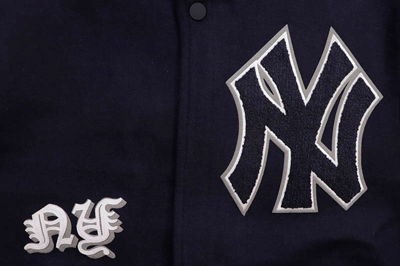PRO STANDARD NEW YORK YANKEES OLD ENGLISH LOGO WOOL VARSITY JACKET