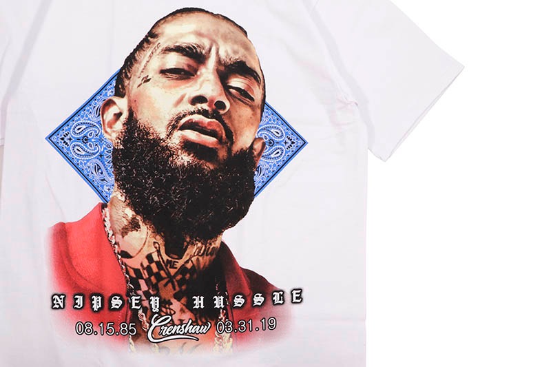 STREET WEAR SUPPLY R.I.P. NIPSEY HUSSLE T-SHIRT (WHITE) | Brand