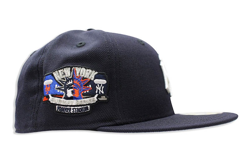 NEW ERA NEW YORK YANKEES 59FIFTY FITTED CAP (SUBWAY SERIES YANKEE STADIUM SIDE PATCH/NAVY)
