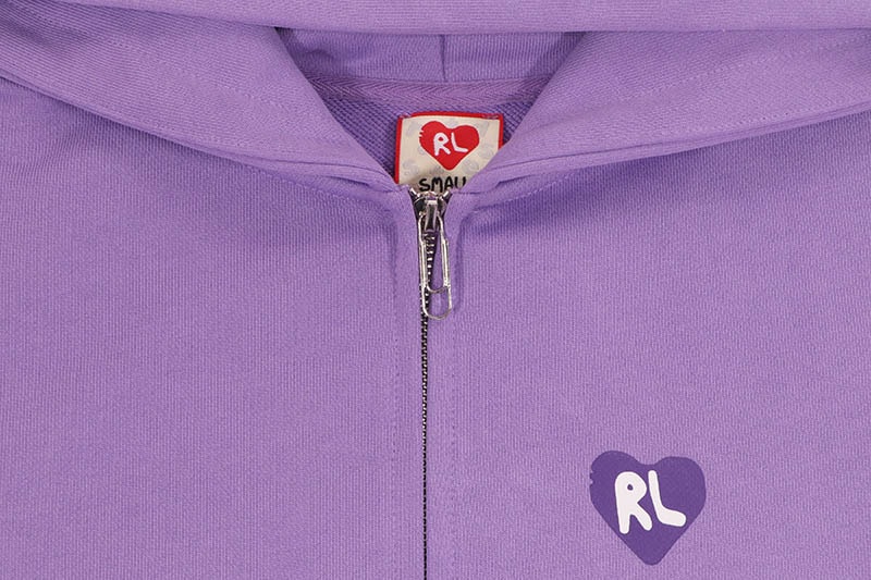 RED LETTERS NOT NY LOVERS SCATTERED ZIP UP HOODIE (PURPLE) | Brand
