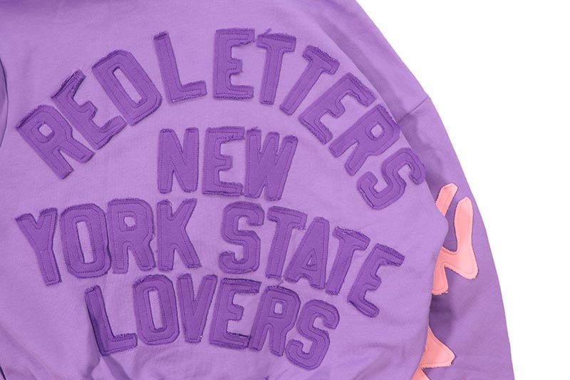 RED LETTERS NOT NY LOVERS SCATTERED ZIP UP HOODIE (PURPLE) | Brand