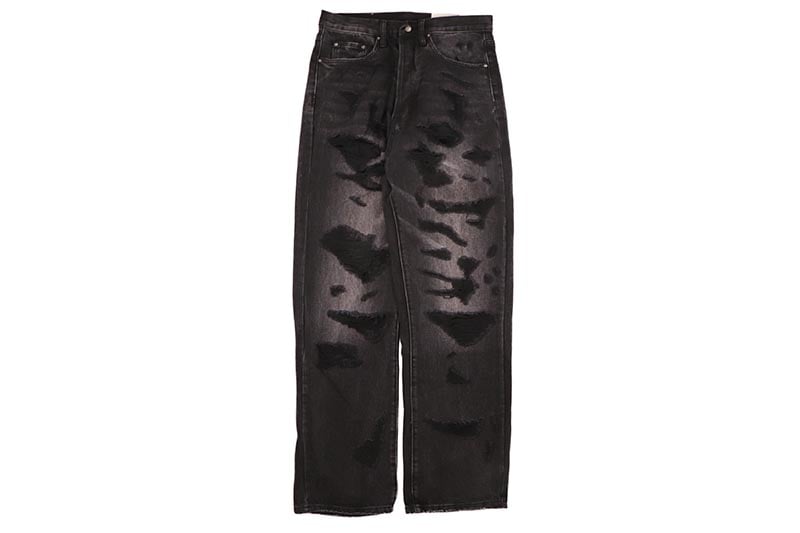 mnml ULTRA BAGGY DISTRESSED DENIM (D393-VBK:VINTAGE BLACK)