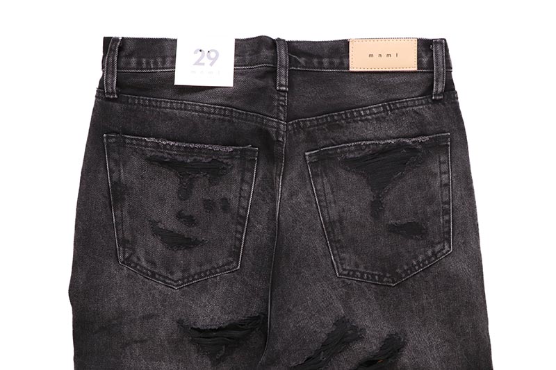 mnml ULTRA BAGGY DISTRESSED DENIM (D393-VBK:VINTAGE BLACK)