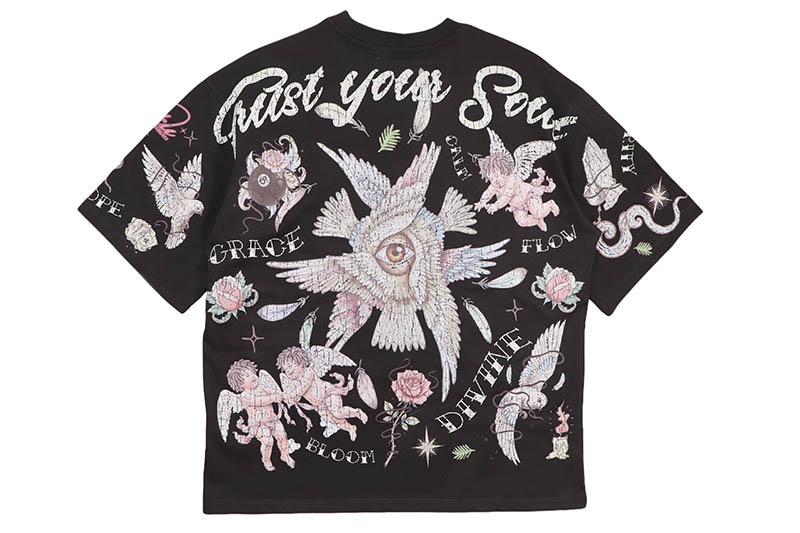 ROKU STUDIO FAITH BOXY TEE (RK1482091:BLACK)