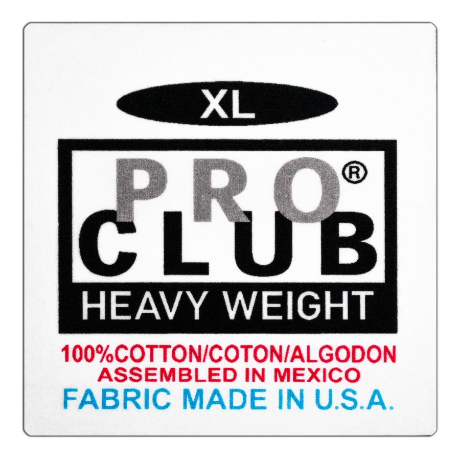 PRO CLUB HEAVYWEIGHT LABEL RUG PRORUG1