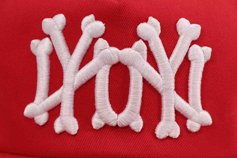oMA STUDIOS NY NY BONES HAT (RED) | Brand,M-R,oMA STUDIOS