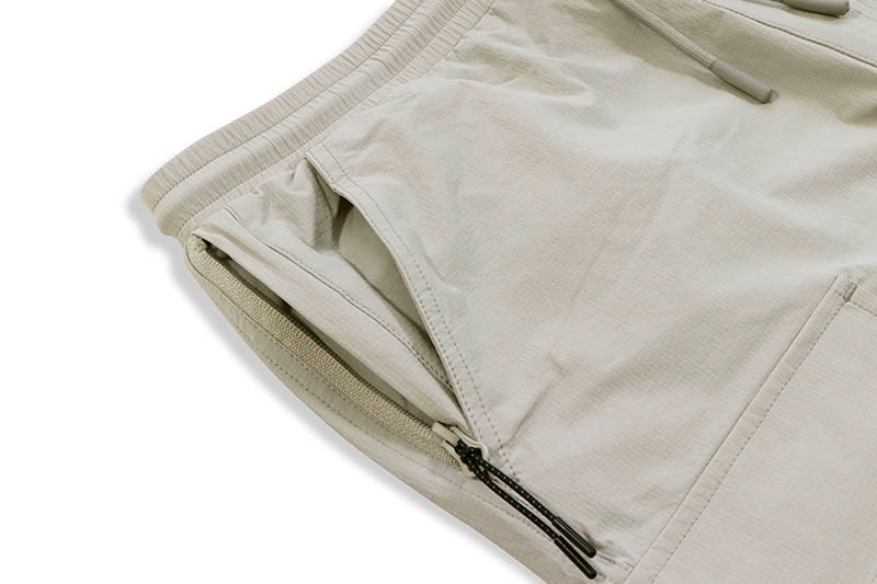 PRO CLUB COMFORT STRETCH NYLON CARGO SHORT - 9 1/2 INCH INSEAM (SILVER) 13PC0506
