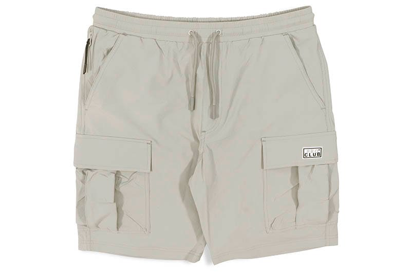 PRO CLUB COMFORT STRETCH NYLON CARGO SHORT - 9 1/2 INCH INSEAM (SILVER) 13PC0506