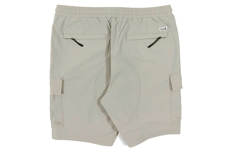 PRO CLUB COMFORT STRETCH NYLON CARGO SHORT - 9 1/2 INCH INSEAM (SILVER) 13PC0506