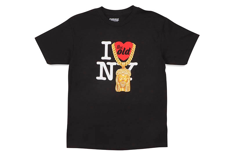 CLASSIC MATERIAL NY I LOVE THE OLD NY JESUS PIECE S/S T-SHIRT (BLACK)