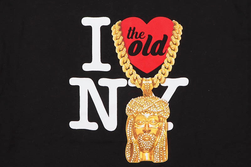 CLASSIC MATERIAL NY I LOVE THE OLD NY JESUS PIECE S/S T-SHIRT (BLACK)