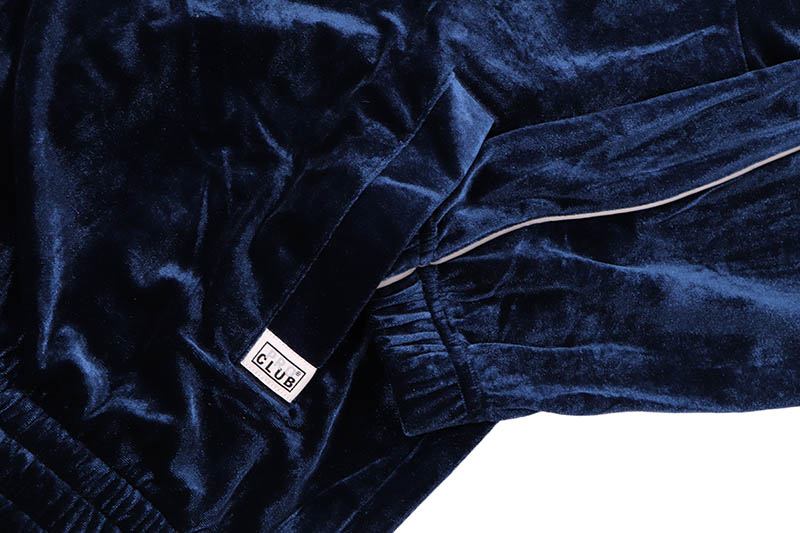 PRO CLUB COMFORT VELOUR TRACK JACKET (NAVY) 16PC0303