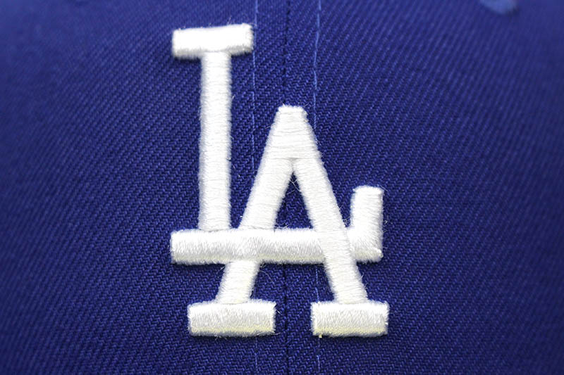 NEW ERA LOS ANGELES DODGERS 59FIFTY FITTED CAP (1958-1998 40TH ANNIVERSARY PATCH/DARK ROYAL)