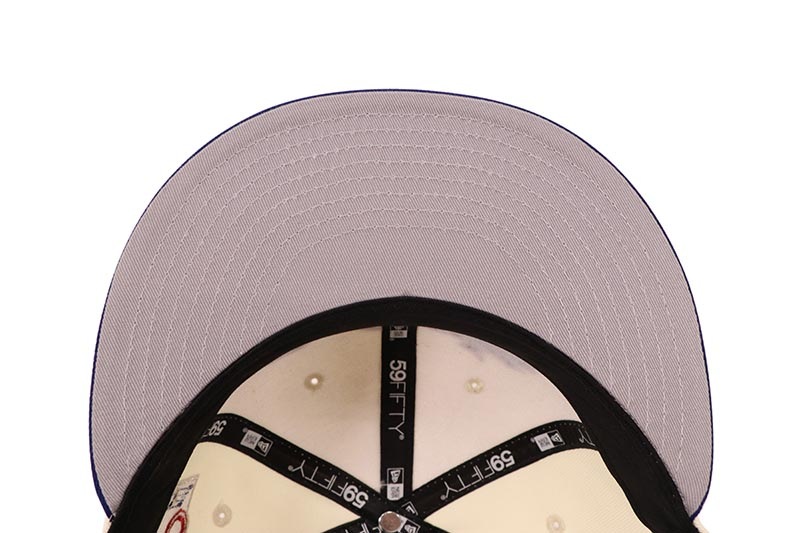 NEW ERA LOS ANGELES DODGERS 59FIFTY FITTED CAP (60TH ANNIVERSARY SIDE PATCH/GREY UNDER VISOR/CHROME ROYAL)