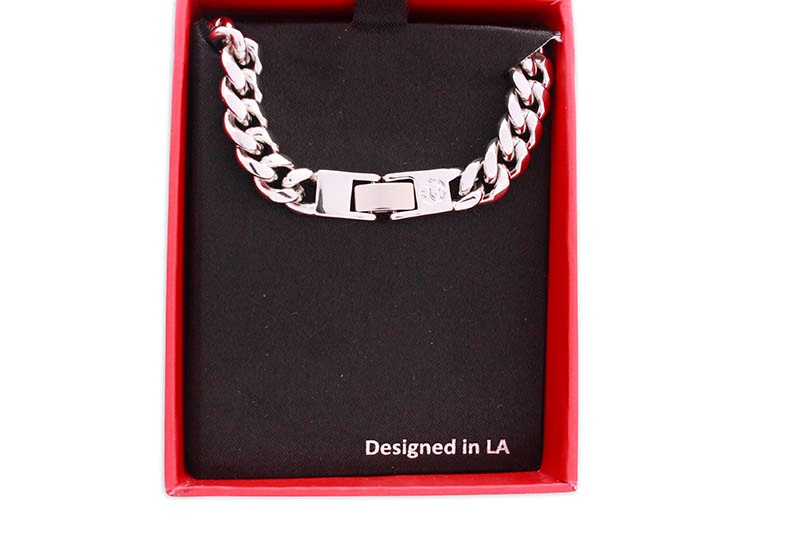 DEATH ROW RECORDS X KING ICE - DEATH ROW NECKLACE (WHITE GOLD)