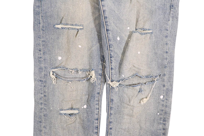 PURPLE BRAND LOW RISE SKINNY JEAN (P001LIP:LIGHT INDIGO PAINT)