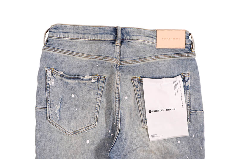 PURPLE BRAND LOW RISE SKINNY JEAN (P001LIP:LIGHT INDIGO PAINT)