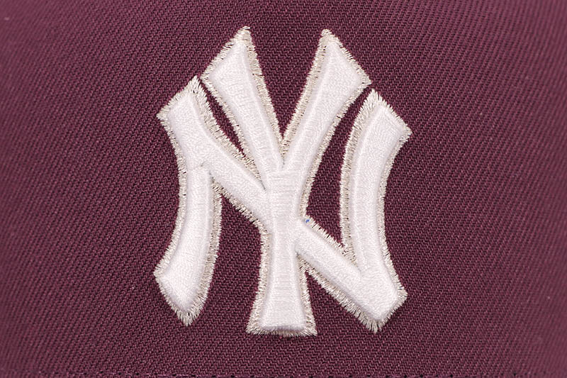 NEW ERA NEW YORK YANKEES 9FORTY AF ADJUSTABLE CAP (75TH ANNIVERSARY SIDE PATCH/GREY UNDER VISOR/BURGANDY)