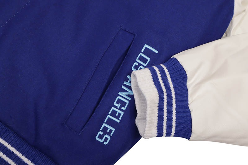 JH Design LOS ANGELES DODGERS REVERSIBLE JACKET (DOD253LCC5:ROYAL/WHITE)