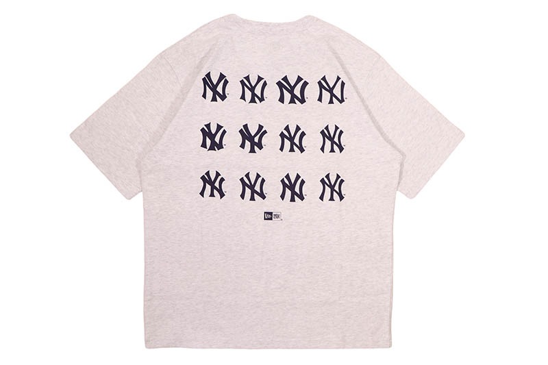 NEW ERA NEW YORK YANKEES COOPERSTOWN WASHED COTTON TEE (ASH GREY) 14856630