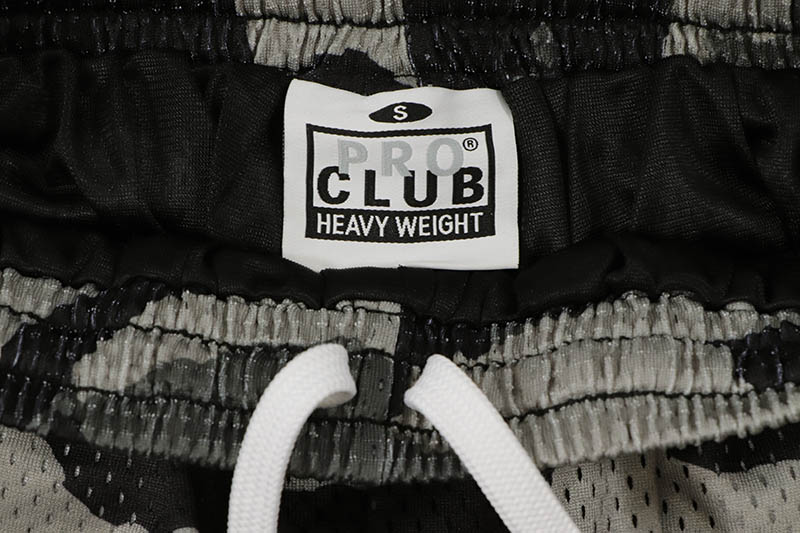 PRO CLUB COMFORT MESH CARGO SHORTS (BLACK CAMO) 11PC0504