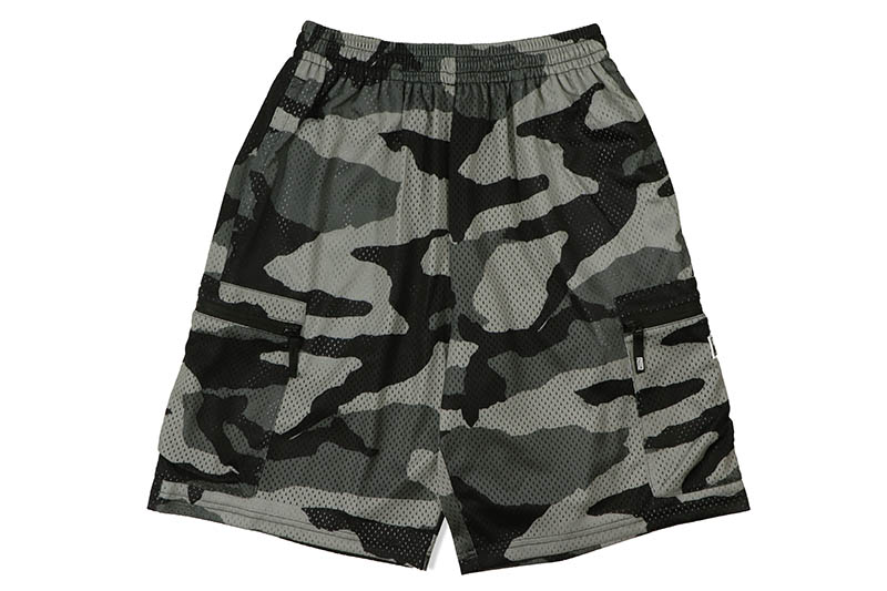 PRO CLUB COMFORT MESH CARGO SHORTS (BLACK CAMO) 11PC0504