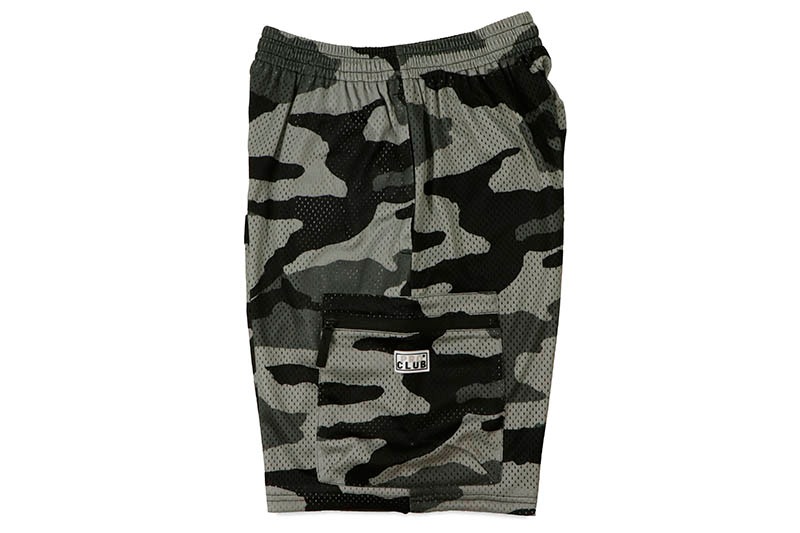 PRO CLUB COMFORT MESH CARGO SHORTS (BLACK CAMO) 11PC0504