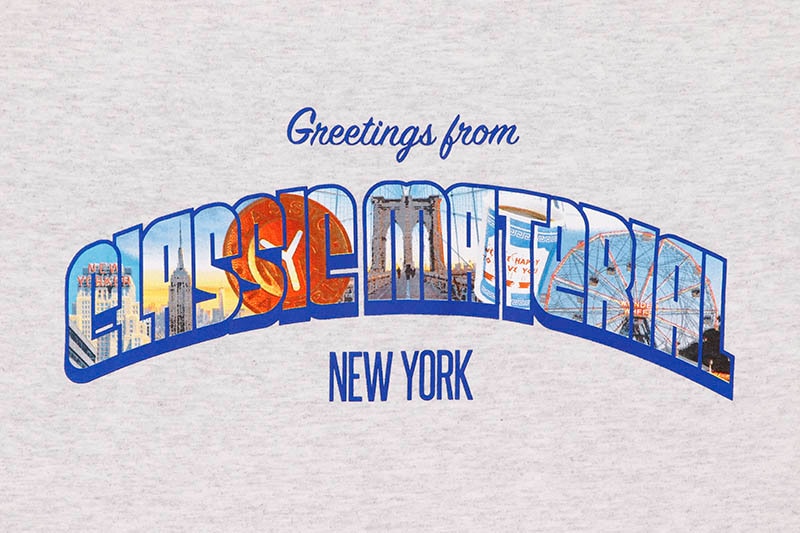 CLASSIC MATERIAL NY GREETINGS FROM CMNY S/S T-SHIRT (ASH)