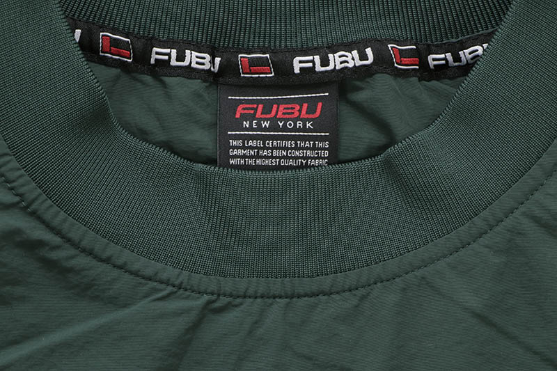 FUBU NYLON PULL-OVER (FAM-42102:GREEN)