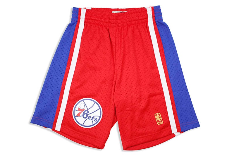 MITCHELL & NESS SWINGMAN SHORTS (PHILADELPHIA 76ERS/ROAD/1996-97) SMSHGS18247