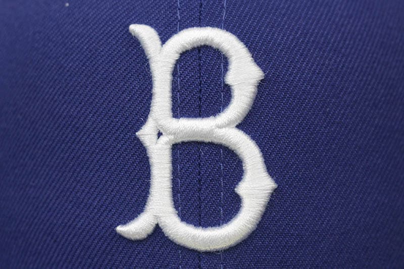 NEW ERA BROOKLYN DODGERS 59FIFTY FITTED CAP (1955 WORLD CHAMPIONSHIP PATCH/DARK ROYAL)