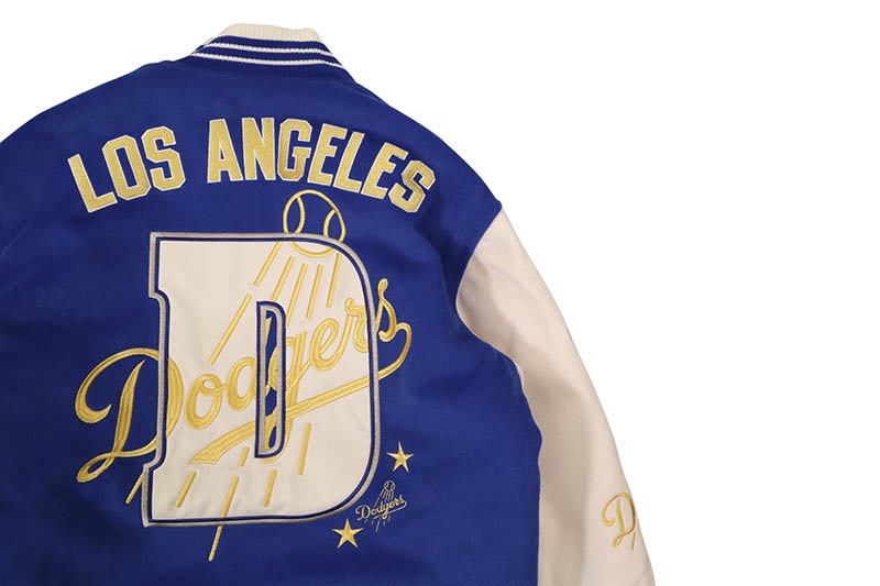 JH Design LOS ANGELES DODGERS REVERSIBLE JACKET (DOD123GLD5:ROYAL/CREAM)
