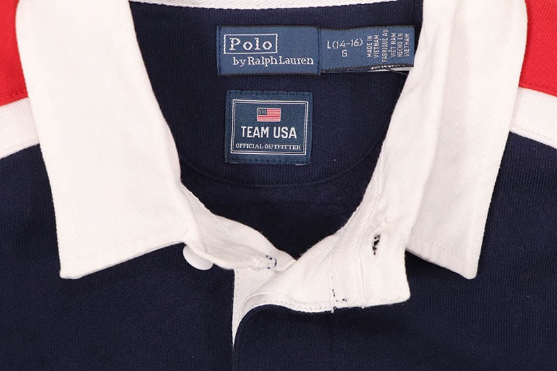 POLO RALPH LAUREN BOYS TEAM USA KNIT RUGBY PULLOVER (323A97872001)