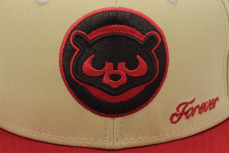 NEW ERA x HAT CLUB x JAETIPS FOREVER CHICAGO CUBS 59FIFTY FITTED CAP (1990 ALL STAR GAME CUSTOM SIDE PATCH/GREY UNDER VISOR/TAN RED)