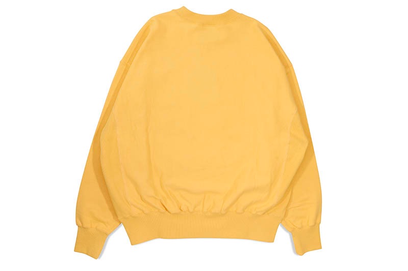 BILLIONAIRE BOYS CLUB ARCH LOGO COTTON SWEATSHIRT (BBCJP235K001:YELLOW)