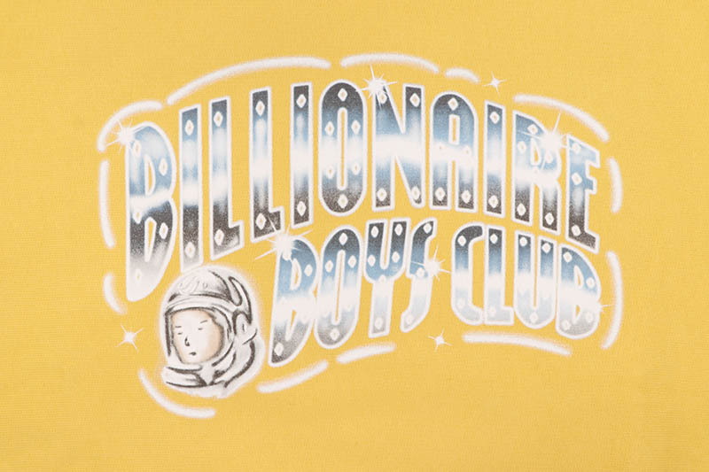 BILLIONAIRE BOYS CLUB ARCH LOGO COTTON SWEATSHIRT (BBCJP235K001:YELLOW)