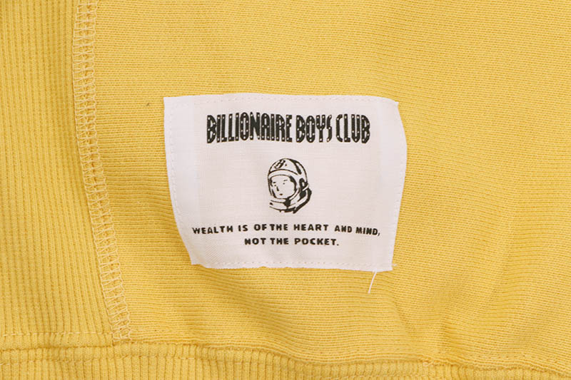 BILLIONAIRE BOYS CLUB ARCH LOGO COTTON SWEATSHIRT (BBCJP235K001:YELLOW)