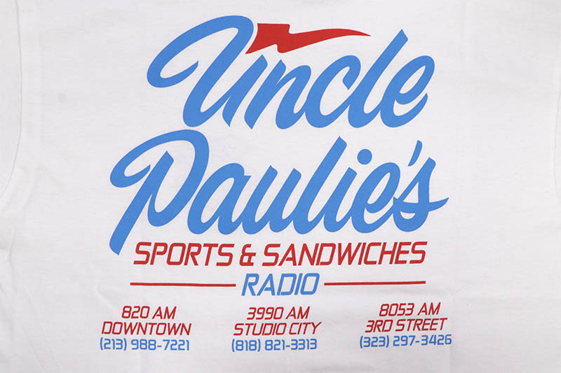 UNCLE PAULIE'S SPORTS TEE (WHITE)