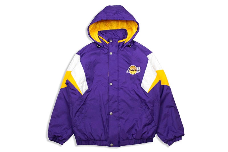 STARTER LOS ANGELES LAKERS HOODED NYLON JACKET (LS030736)
