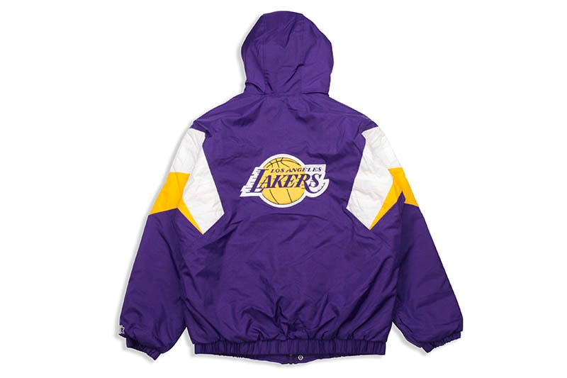 STARTER LOS ANGELES LAKERS HOODED NYLON JACKET (LS030736)