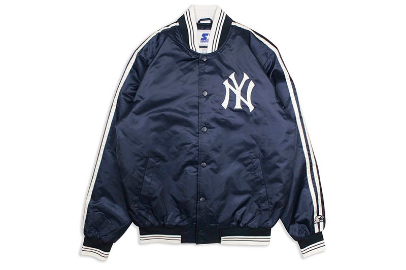 STARTER NEW YORK YANKEES DOUBLE LINES JACKET (LS07E740:NYY)